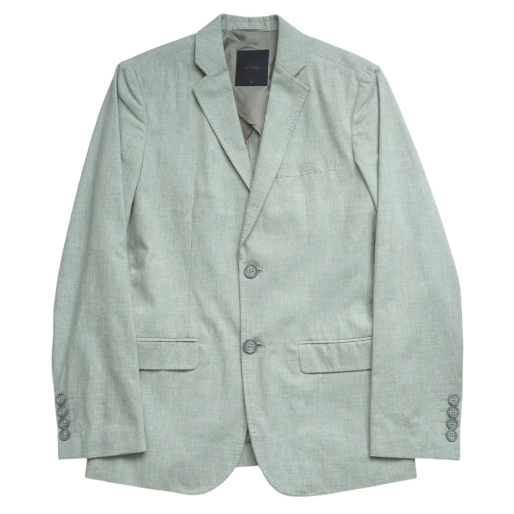GIORDANO Concepts Cotton Blazer Jacket Light Heather Gray Size IT 48